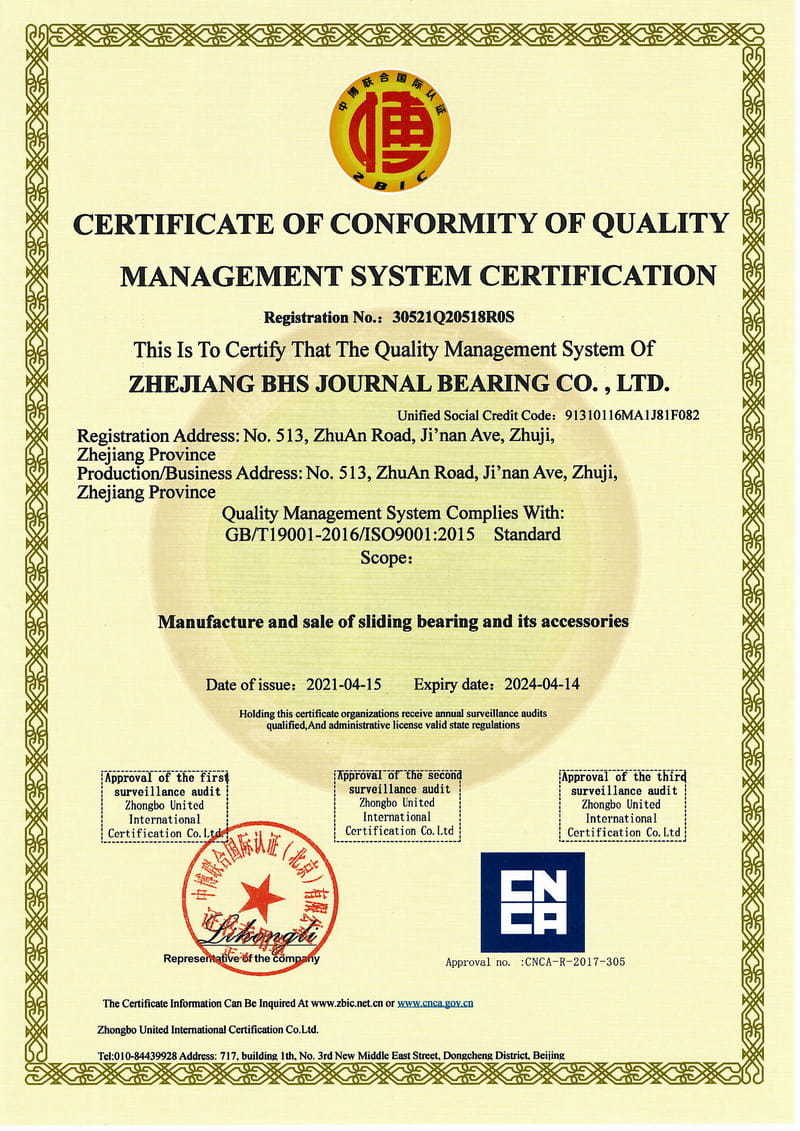 ISO9001-2015 certificaat